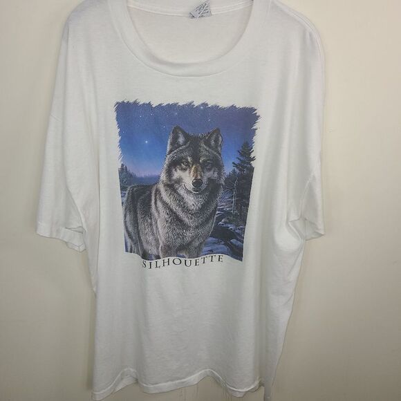 Cal Cru Retro Wolf "Silhouette" Tee Shirt - Picture 7 of 7
